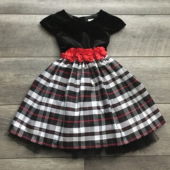 ❤️ Sweet Heart Rose Plaid Dress - Picture 2 of 9